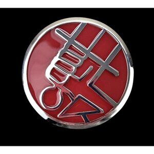 Hellboy Belt Buckle Comic Con Limited Edition Red Silver Universal Studios Promo